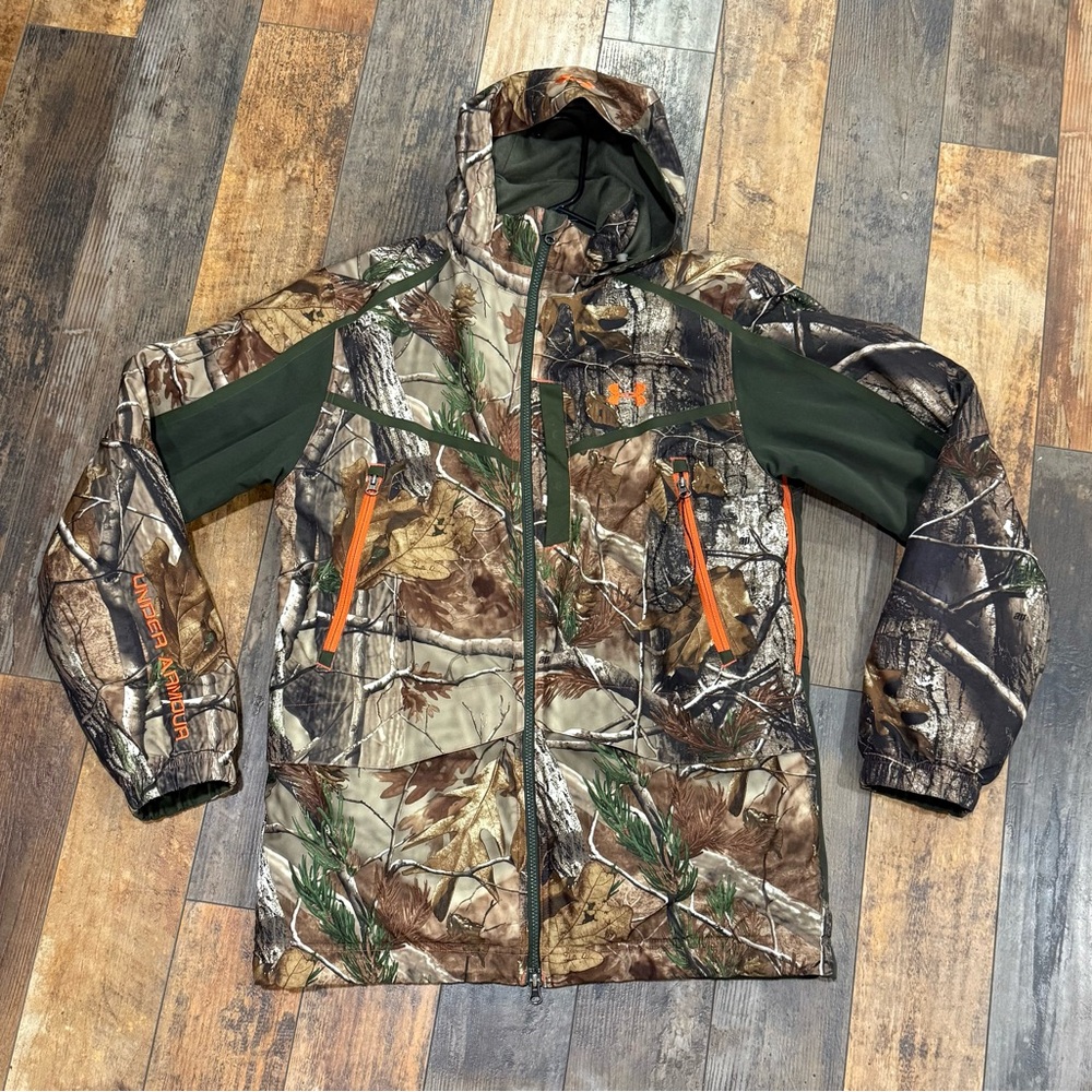 Under Armour Camouflage Jacket with Orange Details